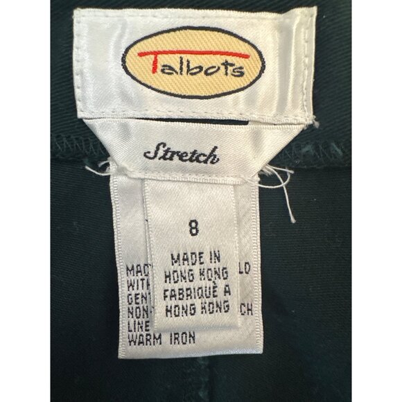 2/$30 Talbots Womens Size 8 Green Pants Cotton & Lycra Blend - Picture 4 of 13